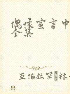 偶像宣言中文版全集