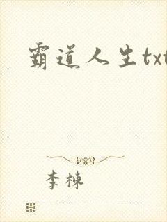 霸道人生txt