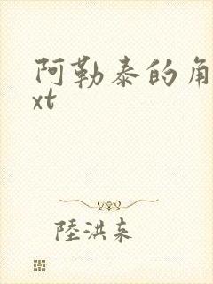 阿勒泰的角落txt