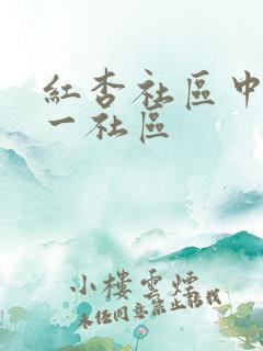 红杏社区中文第一社区