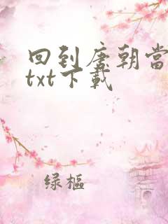 回到唐朝当皇帝txt下载