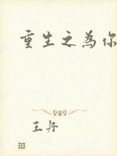 重生之为你存在