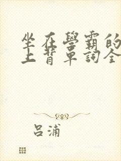 坐在学霸的棍子上背单词全文