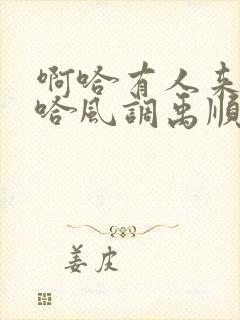 啊哈有人来了啊哈风调禹顺