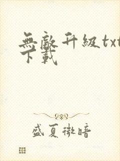 无敌升级txt下载