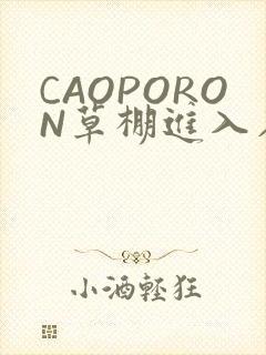 CAOPORON草棚进入在线观看