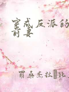 穿成反派的炮灰前妻