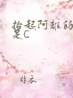 抬起阿离的腿就是C