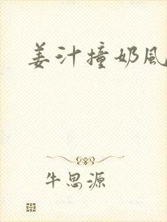 姜汁撞奶风星子