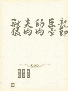 兽夫的巨龙太凶猛肉肉章节