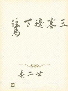 往下边塞玉器骑马