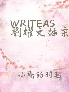 WRITEAS刘耀文插宋亚轩