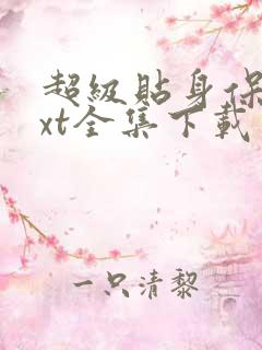 超级贴身保镖txt全集下载