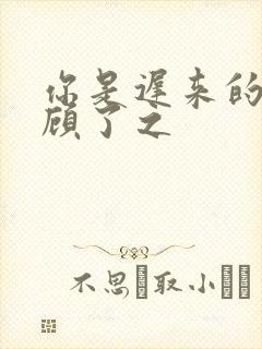 你是迟来的欢喜顾了之