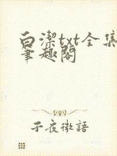 白洁txt全集笔趣阁