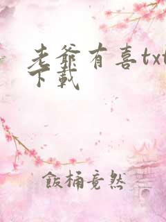 老爷有喜txt下载