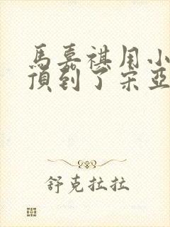 马嘉祺用小小马顶到了宋亚轩