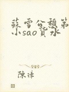 苏雪公憩第一章小sao货水