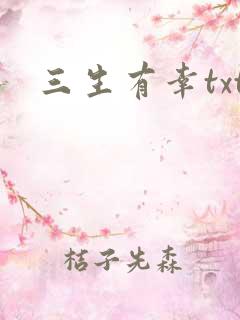三生有幸txt