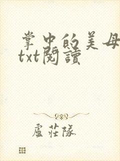 掌中的美母版主txt阅读