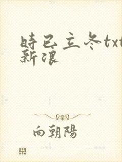 时已立冬txt新浪