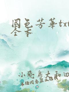 国色芳华txt全本