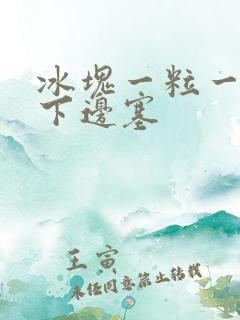 冰块一粒一粒往下边塞