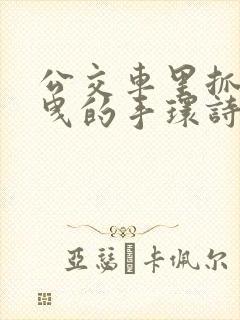 公交车里抓着摇曳的手环诗情