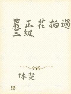 严正花拍过什么三级