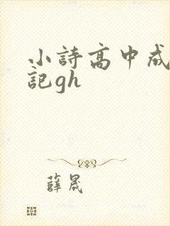 小诗高中成长日记gh