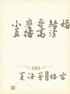 小么哥结婚视频直播高清