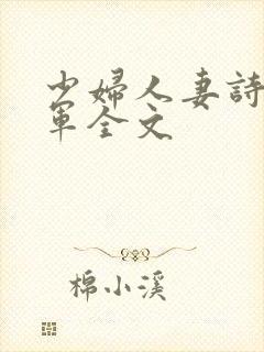 少妇人妻诗雨小军全文