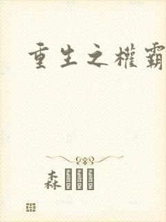 重生之权霸天下