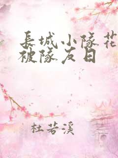 长城小队花木兰被队友日