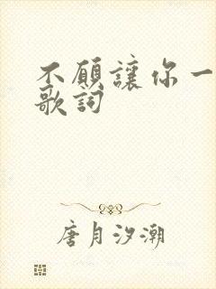 不愿让你一个人歌词