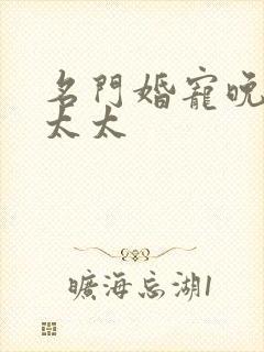 名门婚宠晚安赫太太