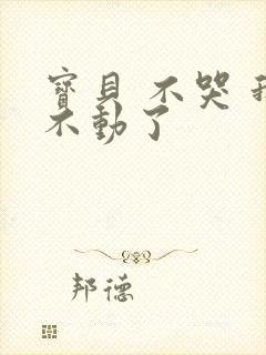 宝贝 不哭 我不动了