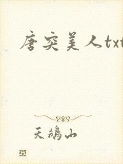 唐突美人txt