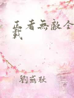 正者无敌全集下载