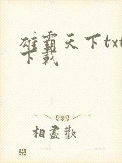 雄霸天下txt下载