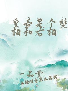 皇帝是个双被左相和右相