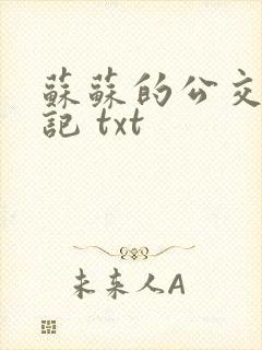 苏苏的公交车日记 txt