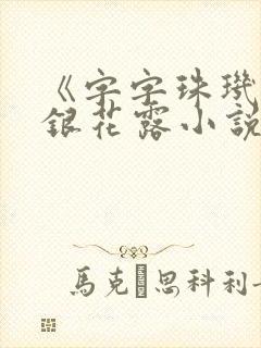 《字字珠玑》金银花露小说