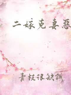二嫁克妻恶少