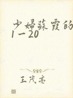 少妇苏霞的沉沦1一20