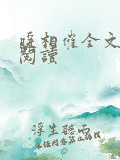 暖相催全文免费阅读