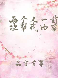 两个人一前一后攻击我内容