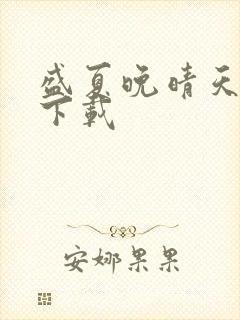 盛夏晚晴天小说下载