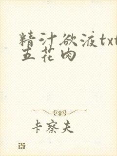 精汁欲液txt五花肉