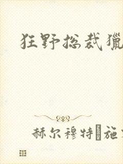 狂野总裁猎逃妻